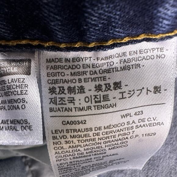 Levi's 501 XX Jeans Mens 36x30 Button Fly Blue Straight Fit Whiskered Cotton - Picture 13 of 14